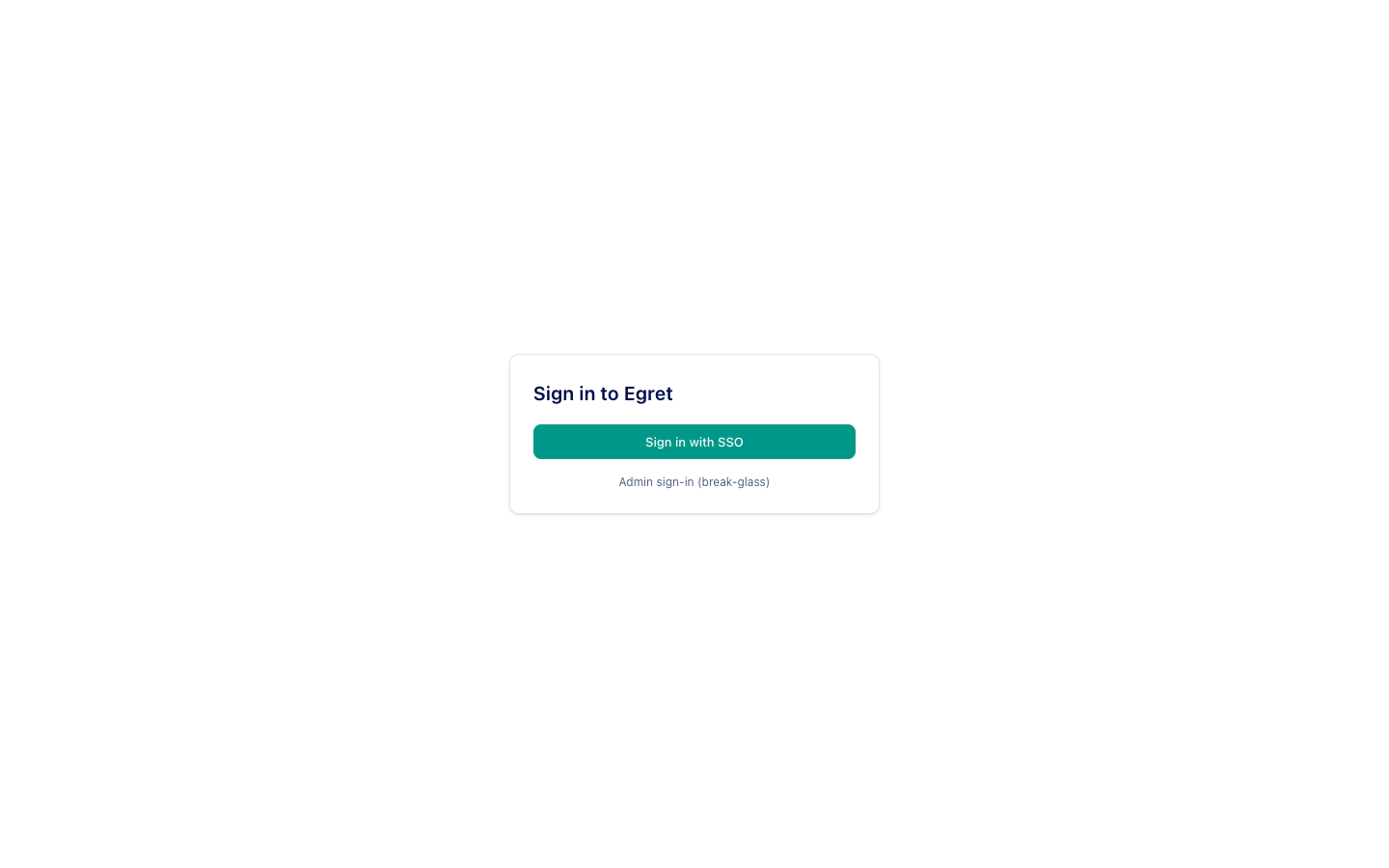 The sign-in page